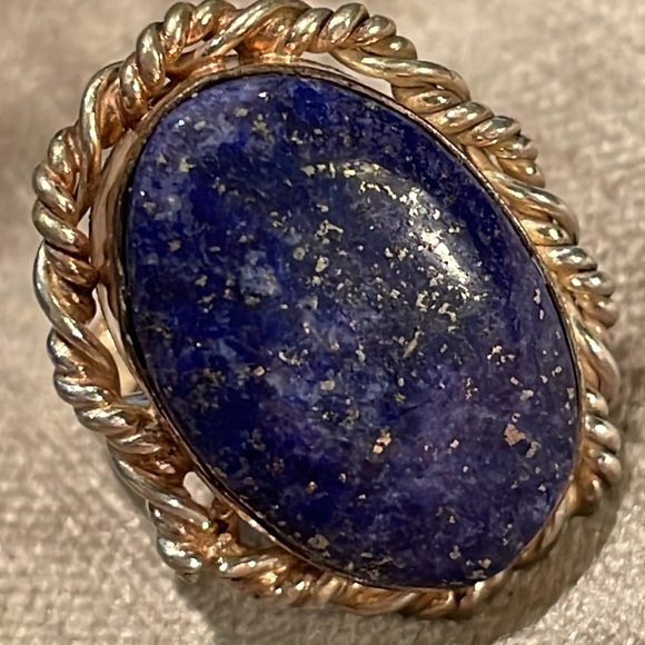 Lapis Lazuli Silver Ring Size 7 - Picture 8 of 8